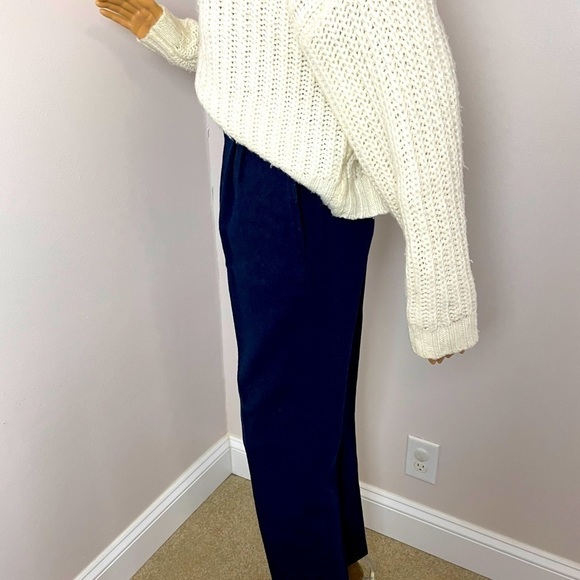 Vintage High-Waisted Wool Trousers – Size 9/10 - Picture 7 of 13